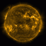 Una gran llamarada solar captada por el Solar Dynamics Observatory de la NASA